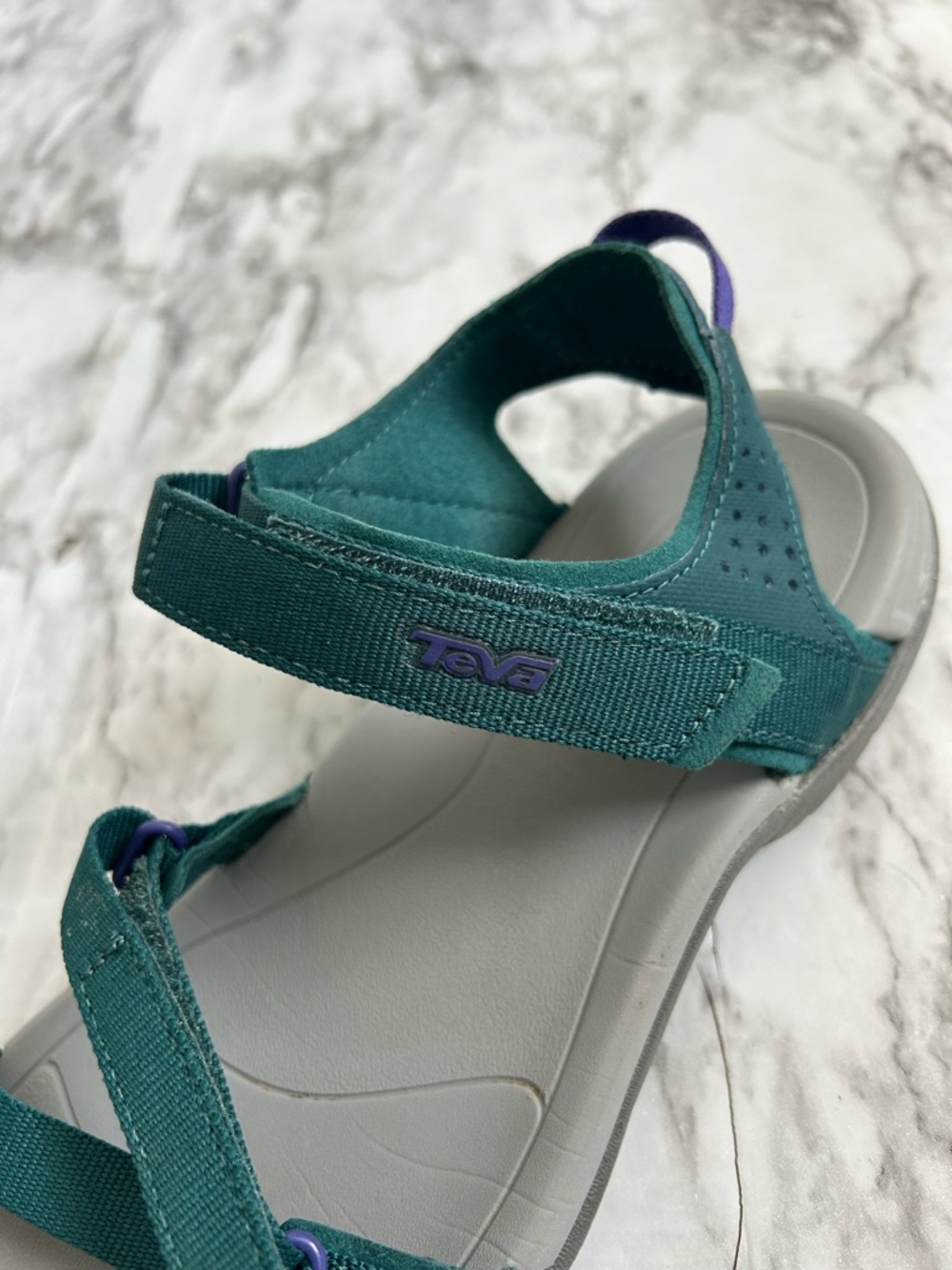 Teva | women’s size 7 “Verra” sandals hiking outdoor adventure teal and purple - Picture 3 of 8